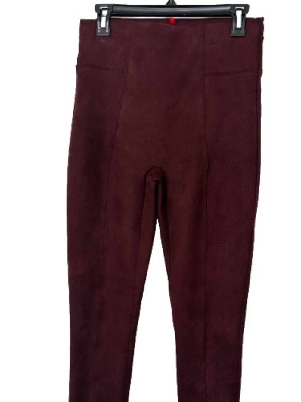 SPANX Women's SZ M Rich Wine Color Pull On Skinny Pant Sewn Back Seam